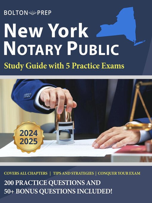 Title details for New York Notary Public Study Guide with 5 Practice Exams by Bolton Prep - Wait list